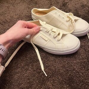 Superga Off-White Canvas Sneakers